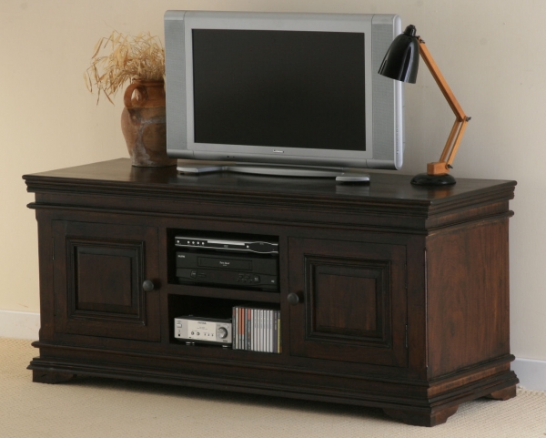 Oak Furniture Land Klassique Dark Indian TV / Video Unit