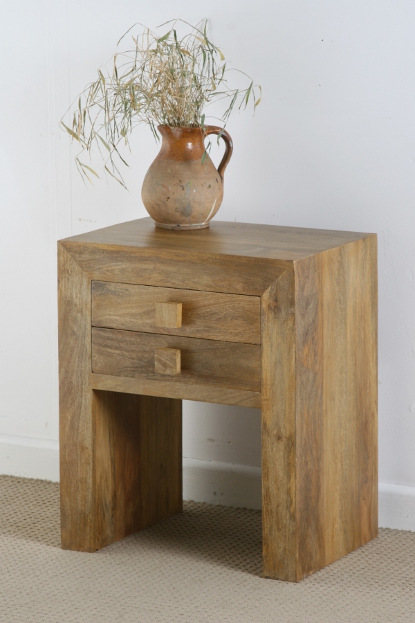 Oak Furniture Land Mantis Light Solid Mango Coffee / End Table