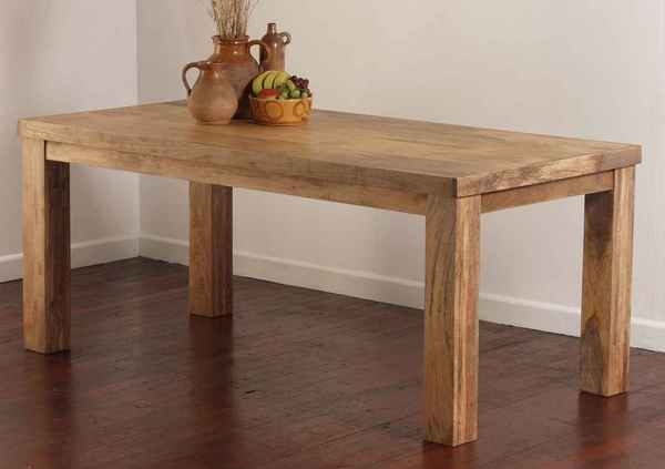 Oak Furniture Land Mantis Solid Mango 5ft Light Table