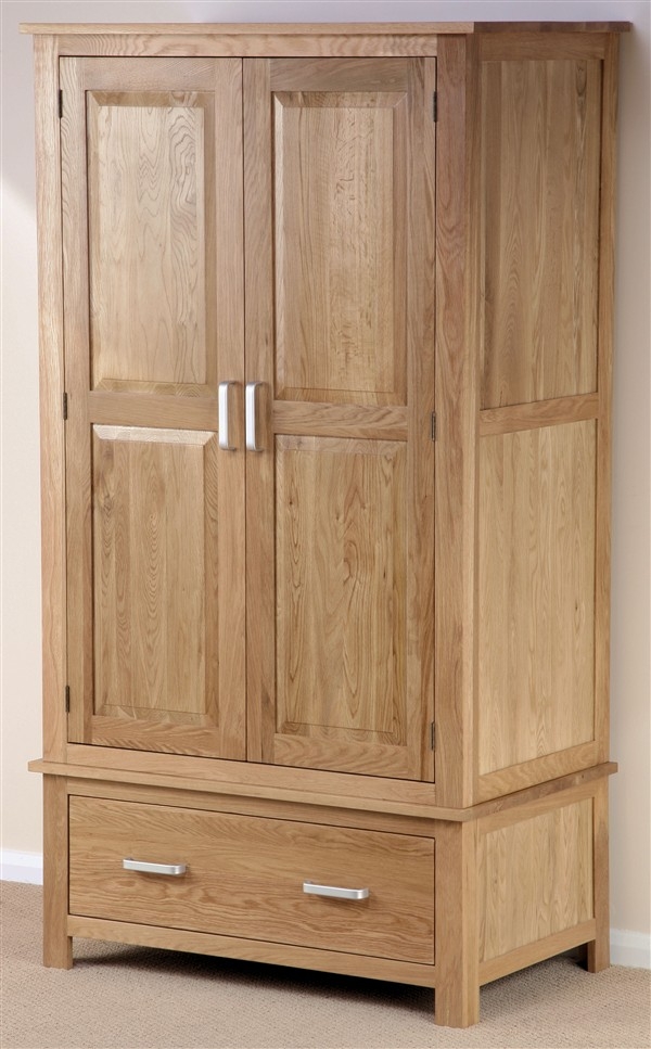Oak Furniture Land Rivendell Solid Oak Wardrobe