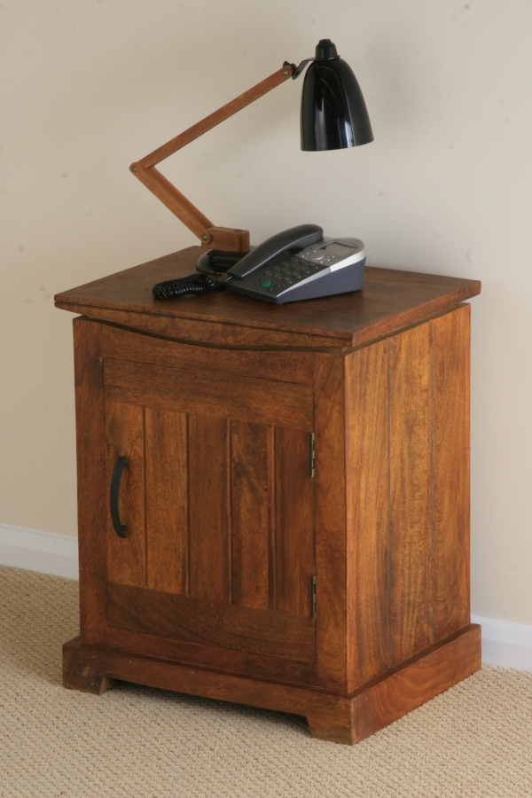 Tokyo Brown Teak Mango Bedside Cabinet