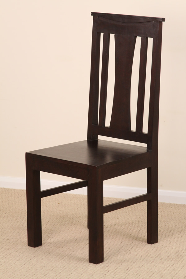 Oak Furniture Land Tokyo Solid Dark Mango Dining Chair