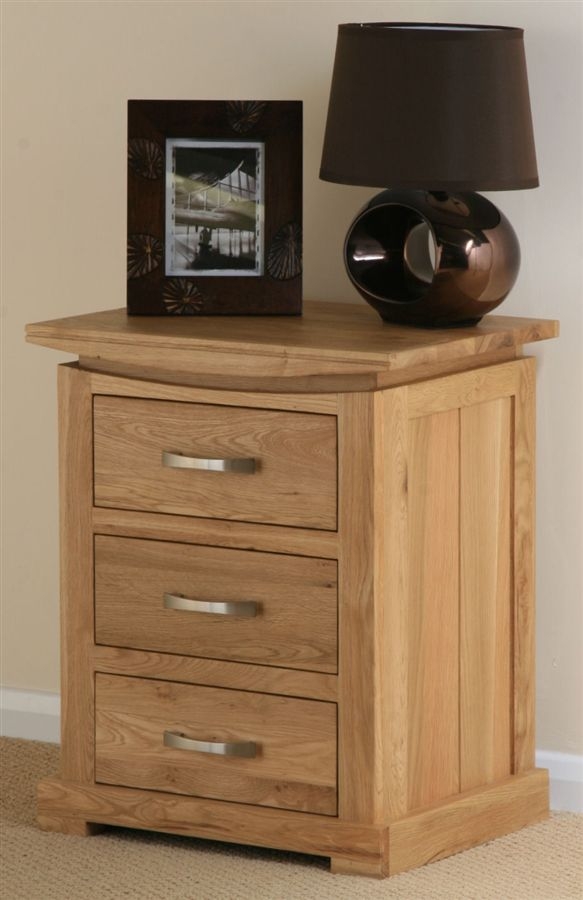 Tokyo Solid Oak Bedside Chest