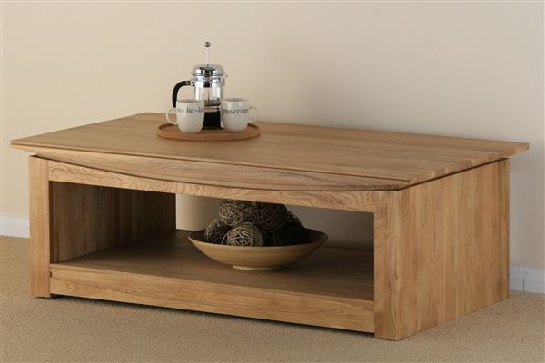 Tokyo Solid Oak Large Coffee Table