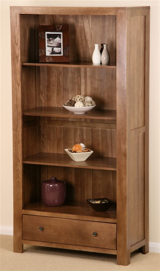 Wesley Ash Tall Four Shelf Bookcase/Display