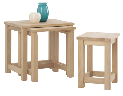 oak NEST OF TABLES CORNDELL NIMBUS