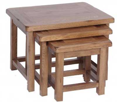 NEST OF TABLES DEVON RUSTIC