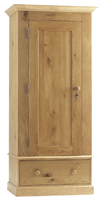 Single Wardrobe With Drawer Corndell Country