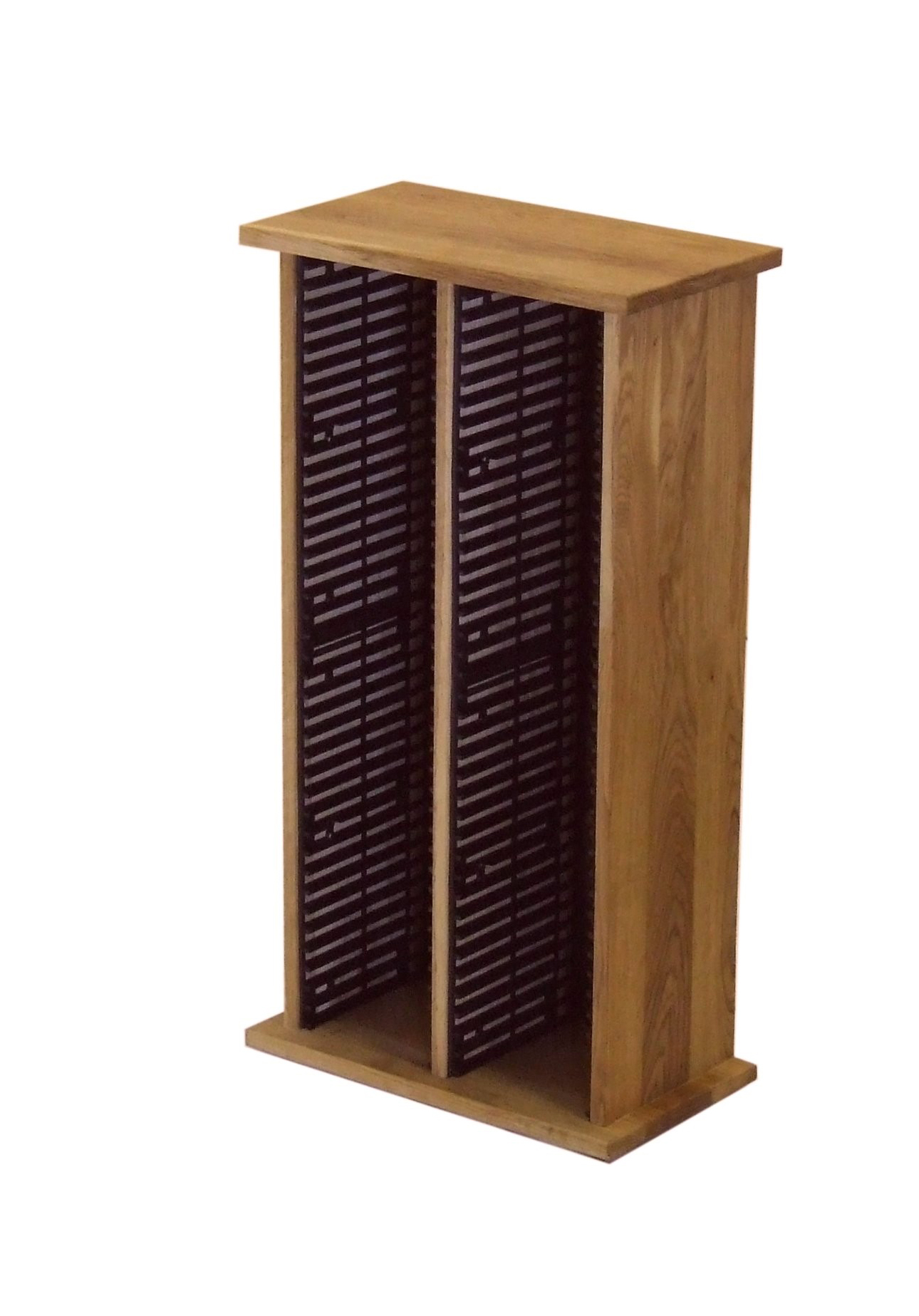Solid Oak Dual CD Rack
