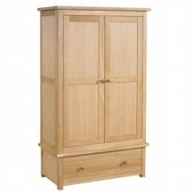 Oak Toulouse Traditional Oak Wardrobe - Double