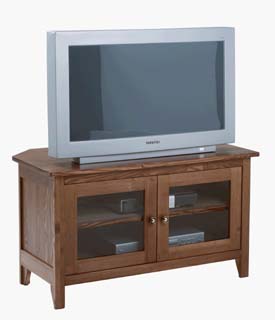 OAK TV UNIT CORNER