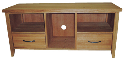 oak TV UNIT LARGE PLASMA WEALDEN