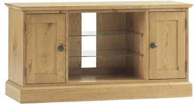 oak TV UNIT WIDE COUNTRY OAK CORNDELL