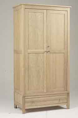 oak WARDROBE 2 DOOR / 1 DRAWER CORNDELL NIMBUS