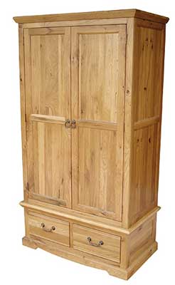 oak WARDROBE 2 DOOR 2 DRAWER CHICHESTER