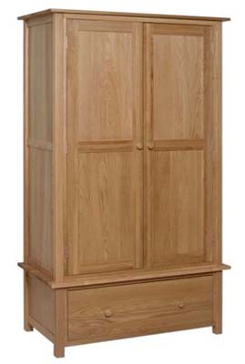 oak WARDROBE GENTS DOUBLE DEVONSHIRE