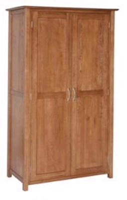 oak WARDROBE LADIES 2 DOOR FULL HANGING NEW OAK