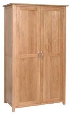 oak WARDROBE LADIES DOUBLE ALL HANGING NEW OAK