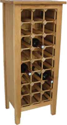 oak Wine Rack 24 Bottle