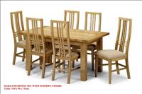 Oakland Brown Leather Dining Chair