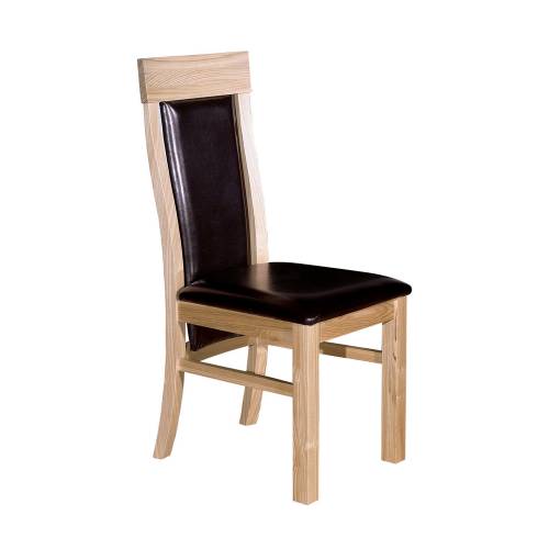 Oakleigh Furniture Oakleigh Leather Back Dining Chair x2