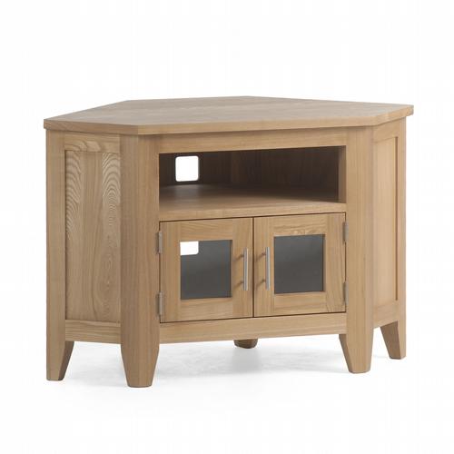 oak corner tv stand