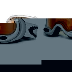 A Frame Snow Goggles- Matte White/Persimmon