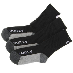 Oakley Blocked Crew 3 Pack socks - Black