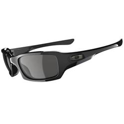 oakley Fives Squared Sunglasses - Polish Blk/Grey