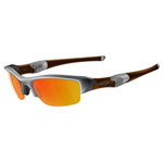 oakley Flak Jacket Silver - Fire Iridium