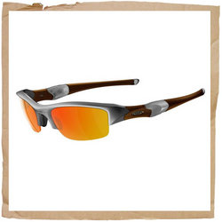 Oakley Flak Jacket Silver/Black/Fire Iridium