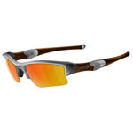 oakley Flak Jacket XLJ Silver - Fire Iridium