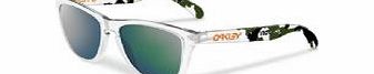 Oakley Frogskins Sunglasses Clear Camo/ Emerald