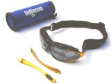 Ladgecom Yellow Sports Sunglasses and Goggles with Strap and Bag