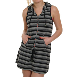 Twisted Hooded dress - Black