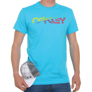 Lightning Tee shirt - Neon Blue
