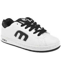 Male Etnies Callicut Ii Leather Upper Fashion Large Sizes in White and Black