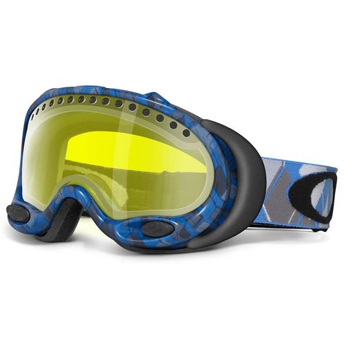 Oakley Mens Oakley A Frame Snow Goggles Blue Argyle
