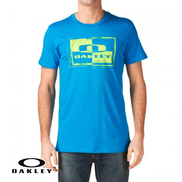Oakley Mens Oakley Block It T-Shirt - Pacific Blue