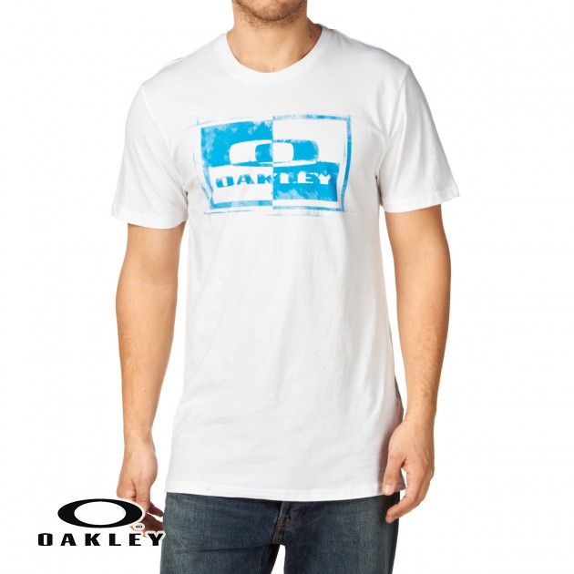 Oakley Mens Oakley Block It T-Shirt - White