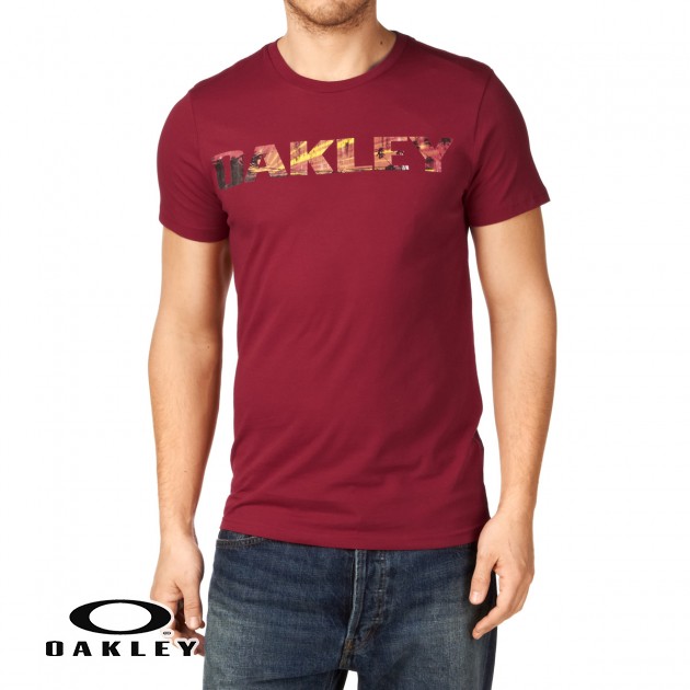 Oakley Mens Oakley Boardwalk View T-Shirt - New Crimson
