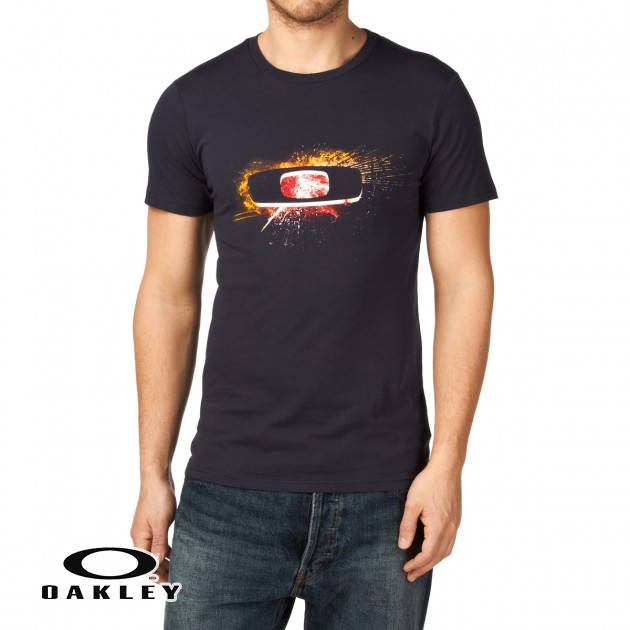 Oakley Mens Oakley Burst T-Shirt - Navy Blue