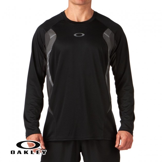 Oakley Mens Oakley Chop Chop Long Sleeve TShirt Jet review