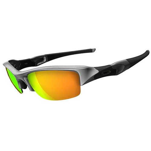 Oakley Mens Oakley Flak Jacket Sunglasses Silver-fire