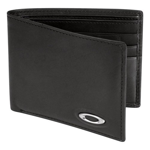 Oakley Mens Oakley Small Leather Wallet Black review, compare prices