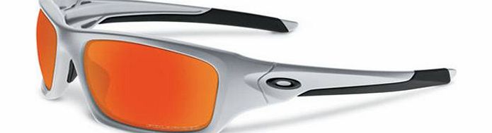 Oakley Mens Oakley Valve Sunglasses - Silver/fire