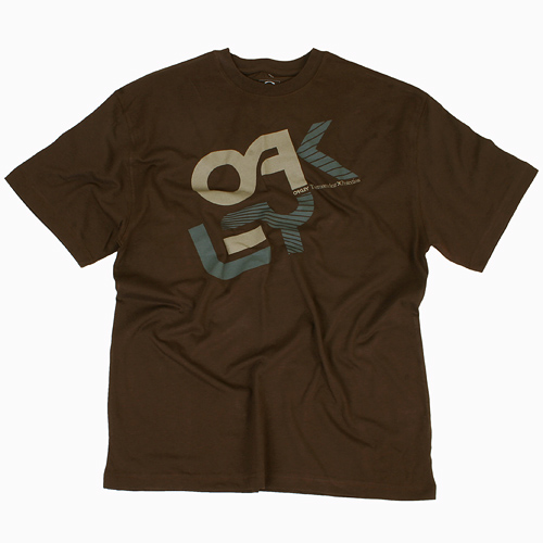 Mens Oakley Vintage Tee 899 Earth Brown