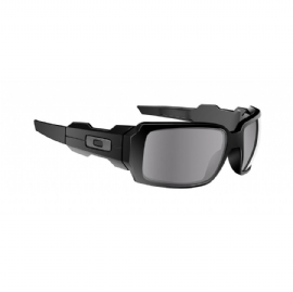 Oakley Oil Drum - Polished Black with Grey Lens