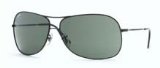 Oakley Ray Ban 3267 Sunglasses 006/71 MATT BLACK/ GREY GREEN 64/13 Small