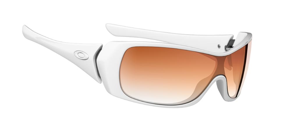 Oakley Riddle Polished White with Brown